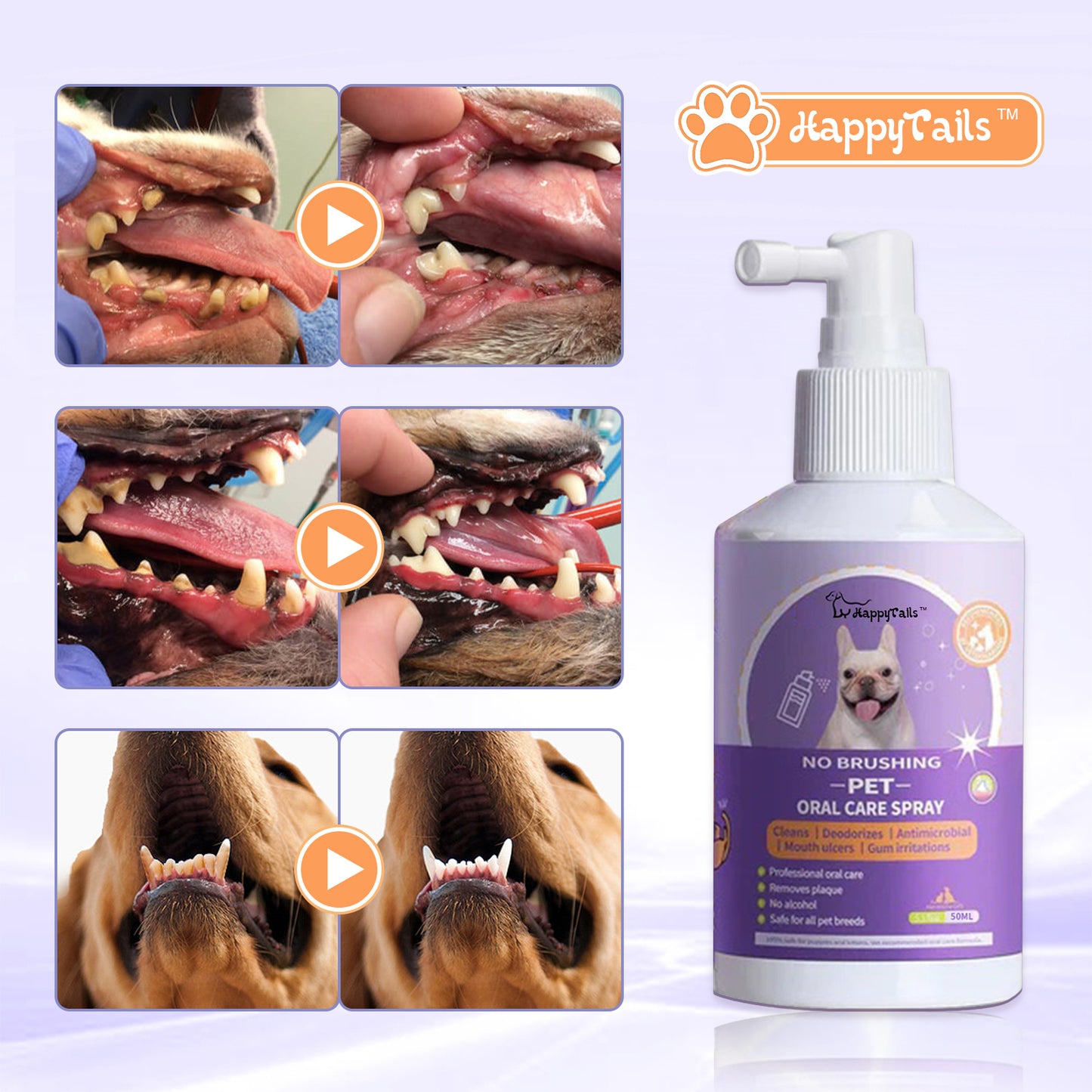 HappyTails™ Pet Oral Care Spray