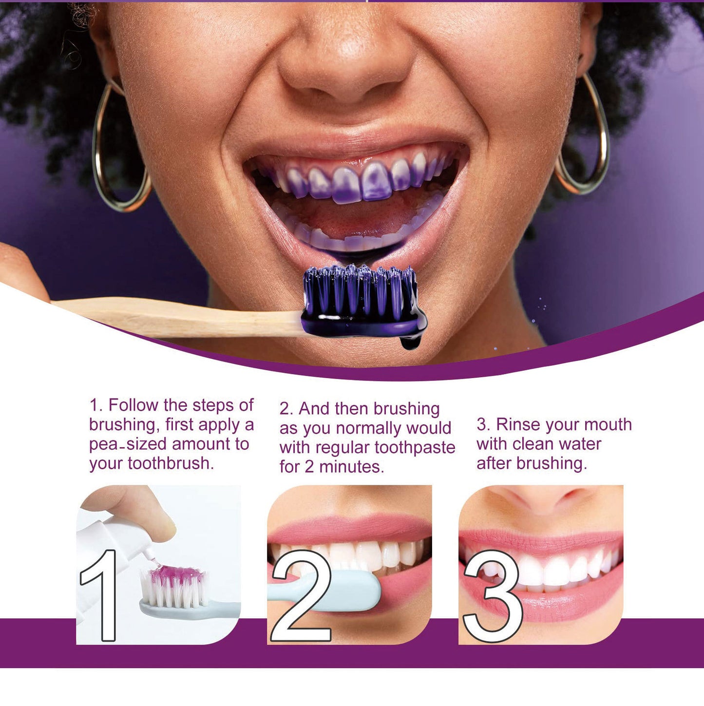 Smilekit™ New V34 Series Toothpaste Purple Color Corrector