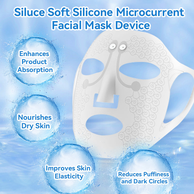 Siluce™ Soft Silicone Microcurrent Facial Mask Device for Firmer Toned Skin