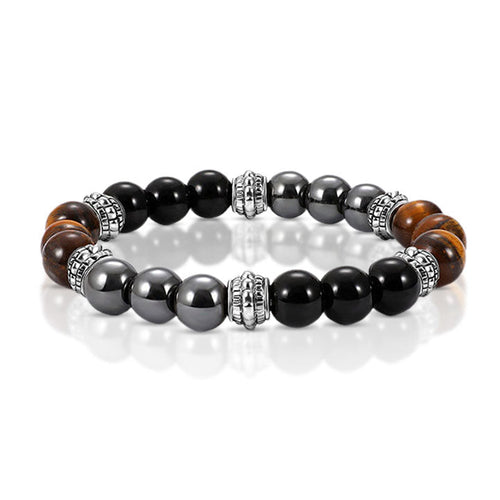 Slimming Natural Magnetic Hematite Stone Bracelet