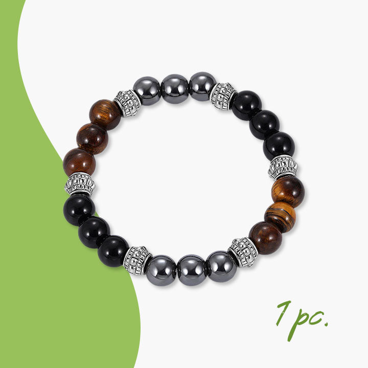 Slimming Natural Magnetic Hematite Stone Bracelet