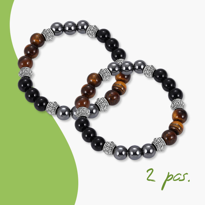 Slimming Natural Magnetic Hematite Stone Bracelet