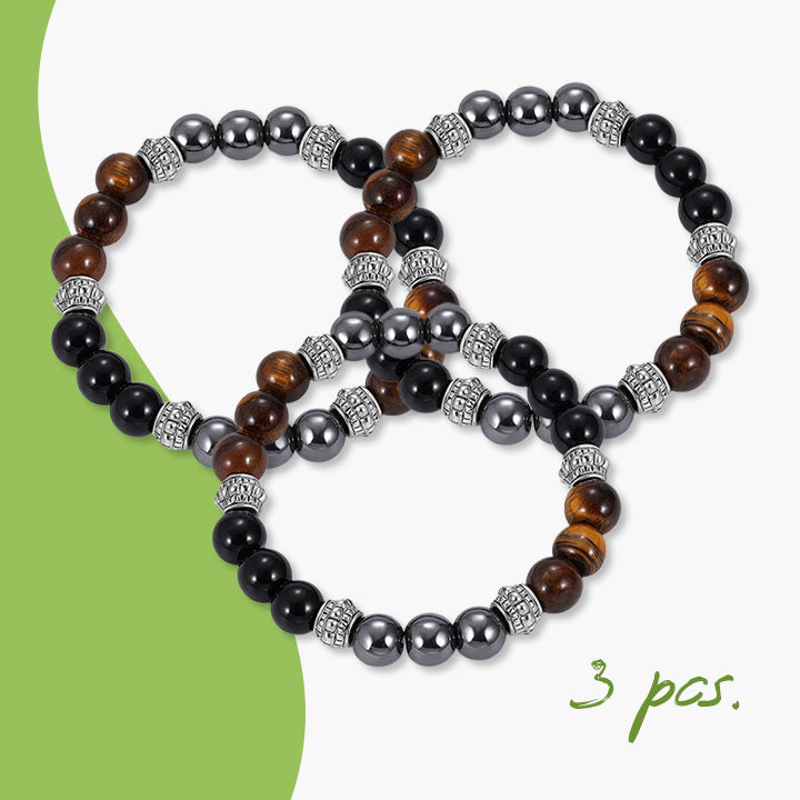 Slimming Natural Magnetic Hematite Stone Bracelet