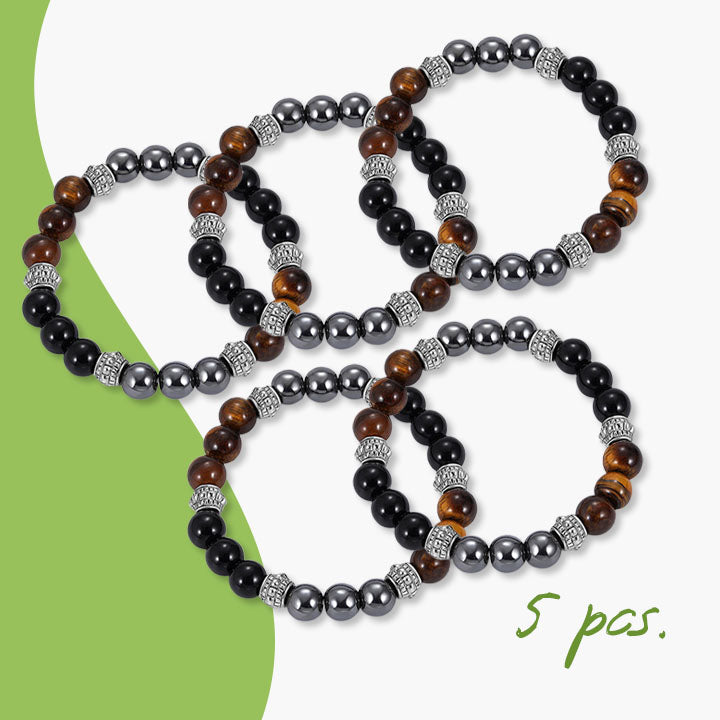 Slimming Natural Magnetic Hematite Stone Bracelet