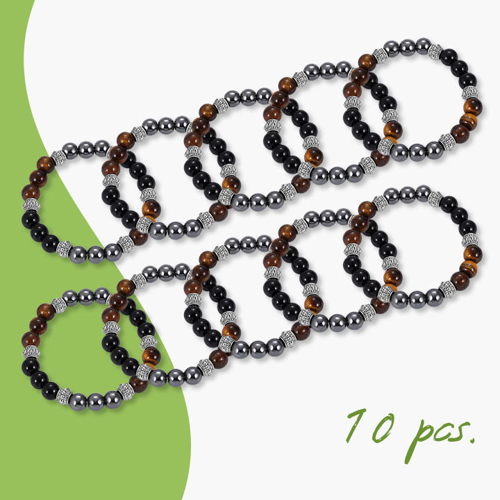 Slimming Natural Magnetic Hematite Stone Bracelet