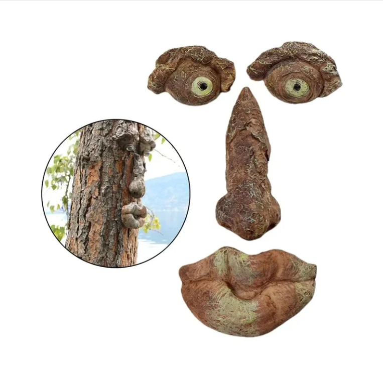 Tree Faces Decor Outdoor