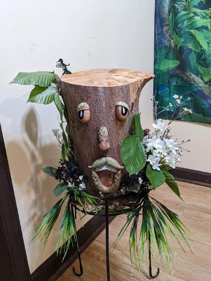 Tree Faces Decor Outdoor