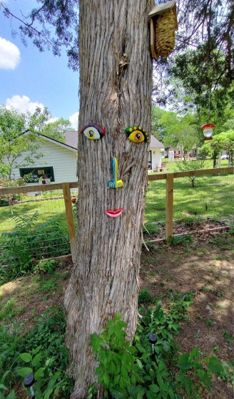 Tree Faces Decor Outdoor