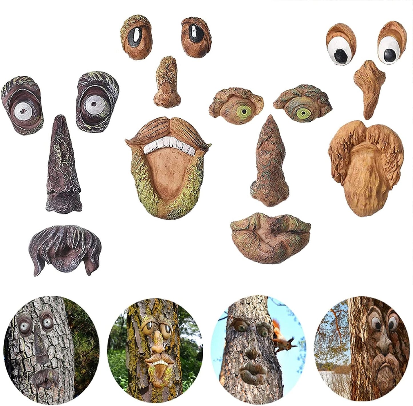 Tree Faces Decor Outdoor