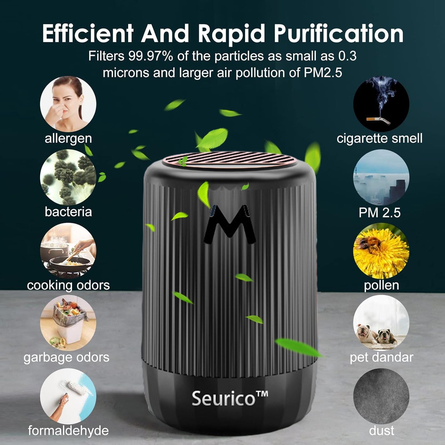 Seurico™ Air Purifier: Eliminate Dust and Viruses