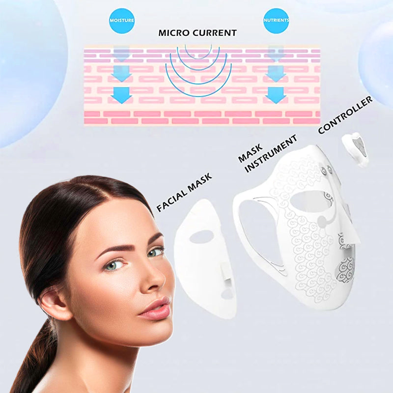 Siluce™ Soft Silicone Microcurrent Facial Mask Device for Firmer Toned Skin