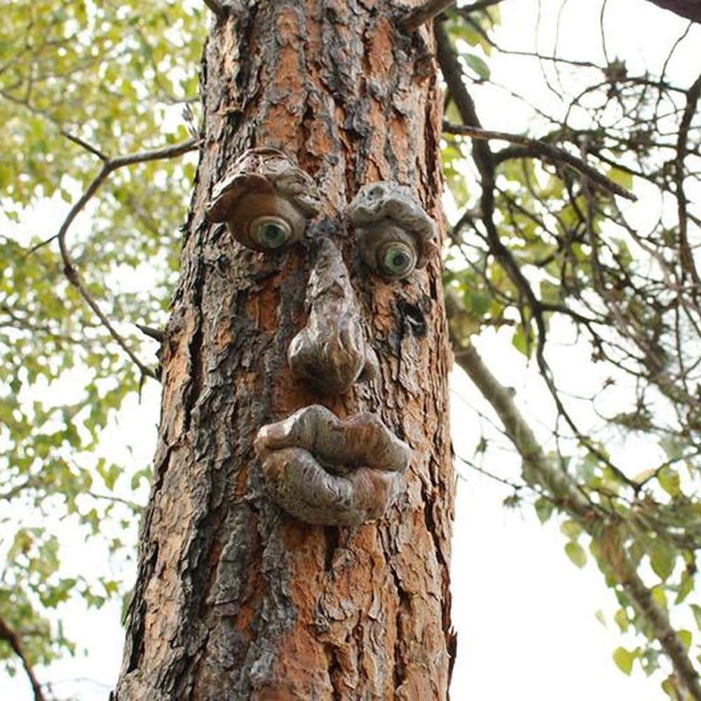 Tree Faces Decor Outdoor