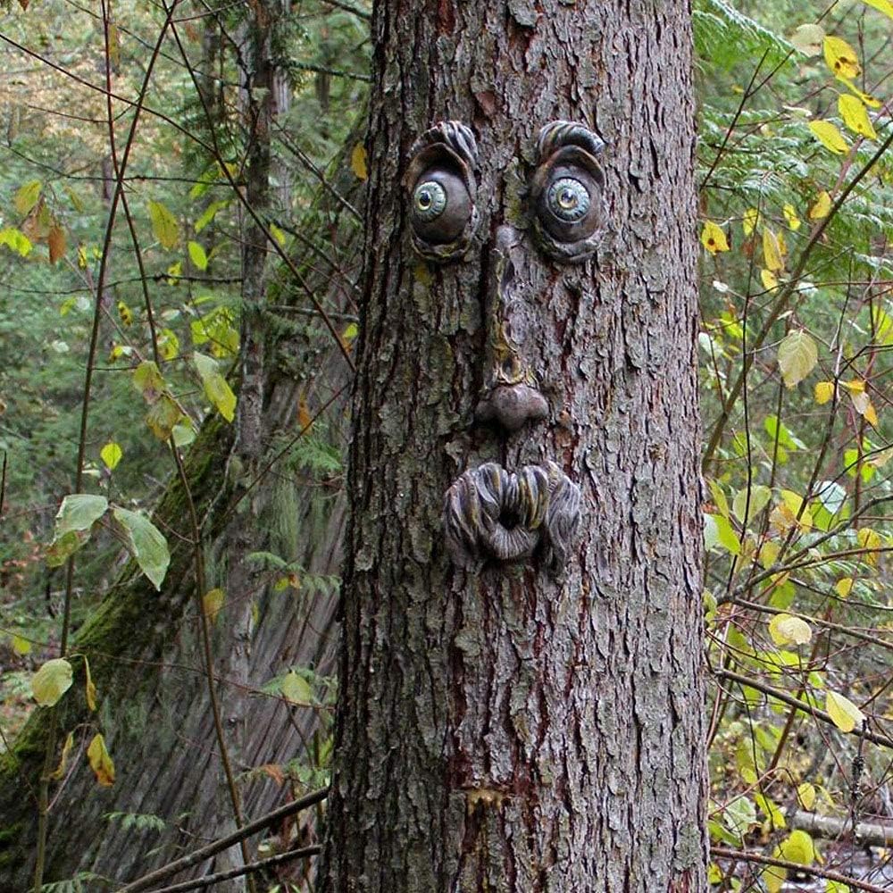 Tree Faces Decor Outdoor