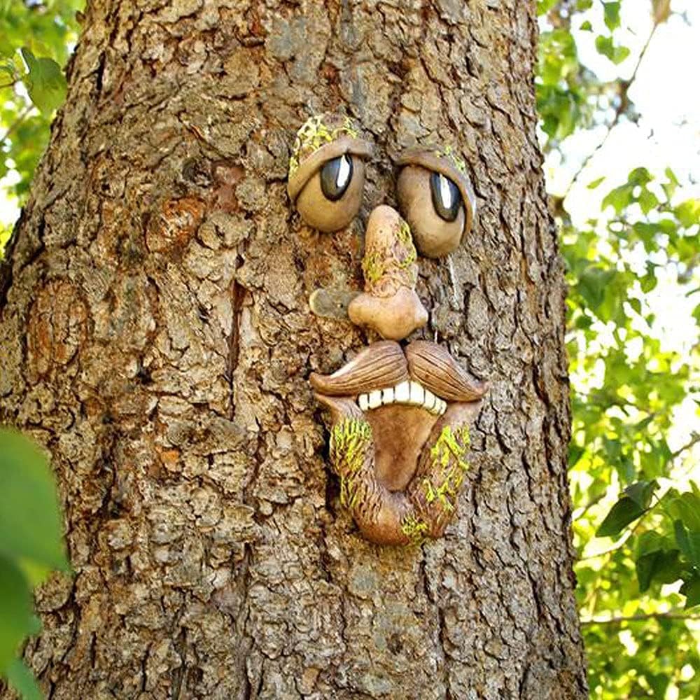 Tree Faces Decor Outdoor