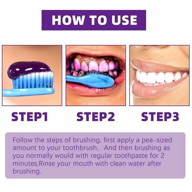 Smilekit™ New V34 Series Toothpaste Purple Color Corrector