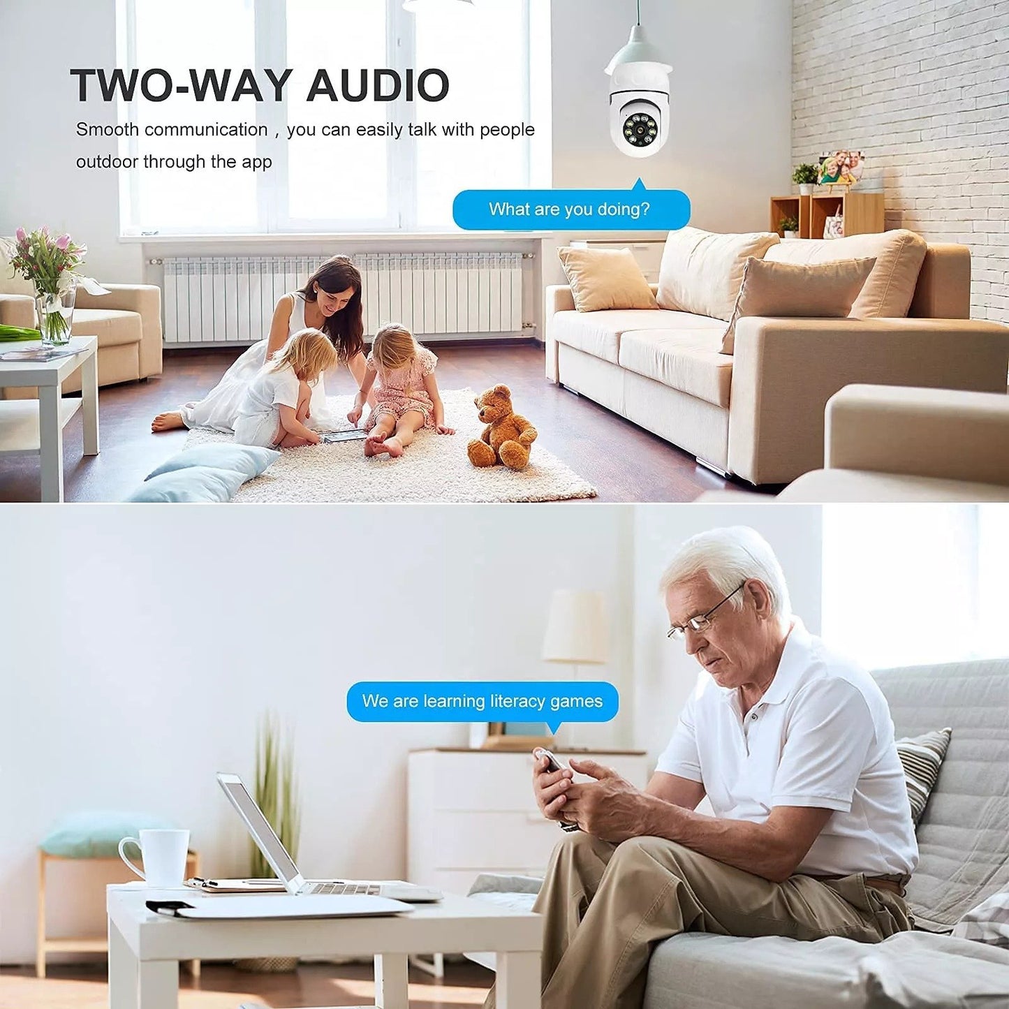 🔥LAST DAY 49% OFF🔥Wireless Wifi Light Bulb Camera Security Camera