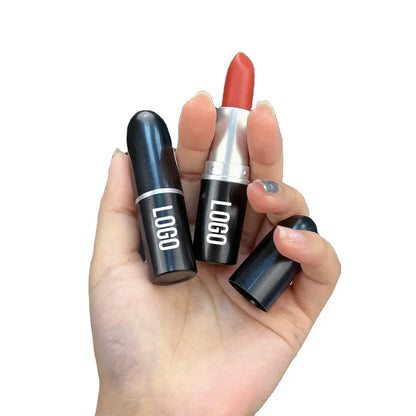 Metal Private Label Waterproof Lipstick Creamy Velvet Matte Cute Lipstick Logo Customize Brand Matte Lipstick