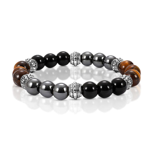 Slimming Natural Magnetic Hematite Stone Bracelet